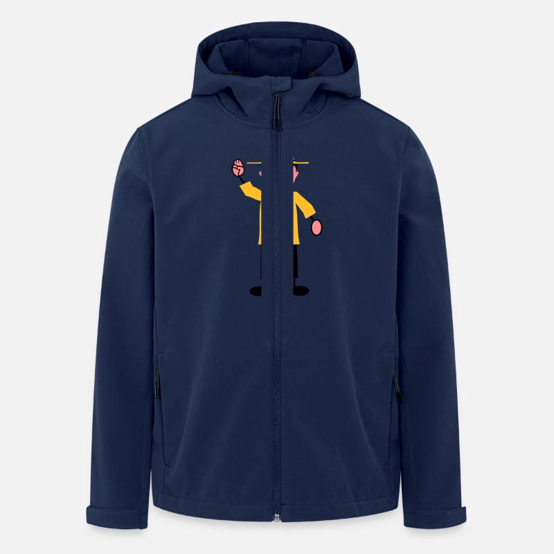 Pfadfinder - Recycelte Männer Softshell-Jacke von Stanley/Stella - Navy
