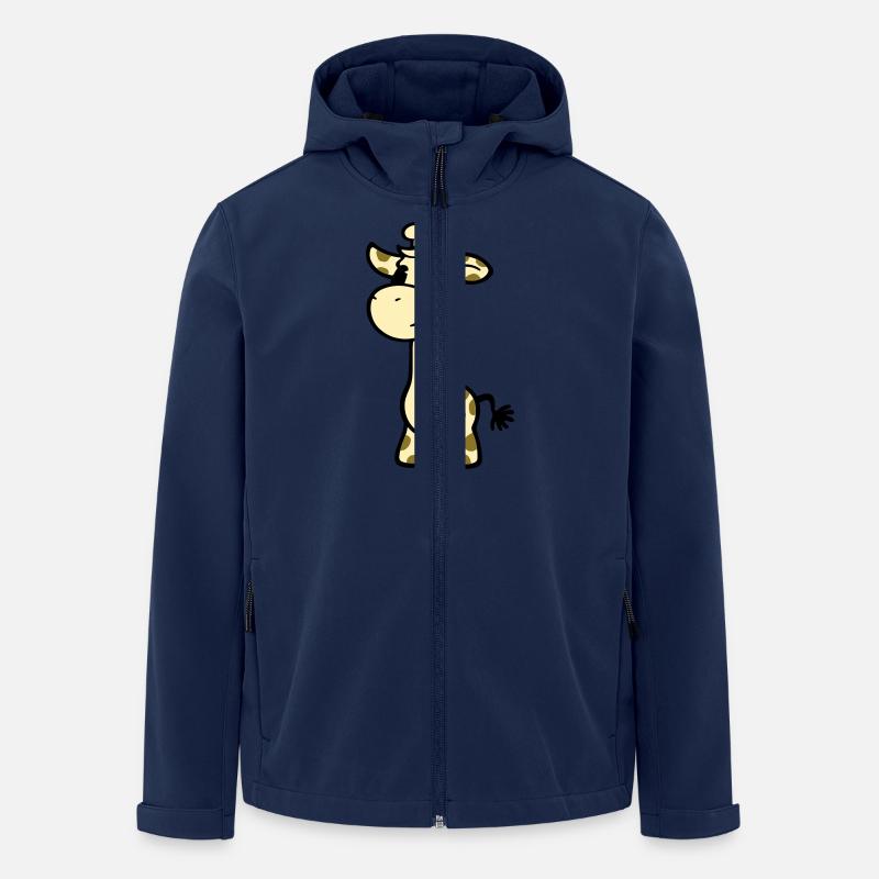 Giraffe - Recycelte Männer Softshell-Jacke von Stanley/Stella - Navy
