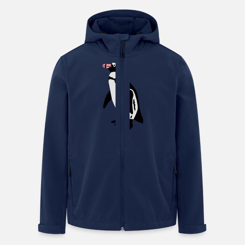 Pinguin - Recycelte Männer Softshell-Jacke von Stanley/Stella - Navy