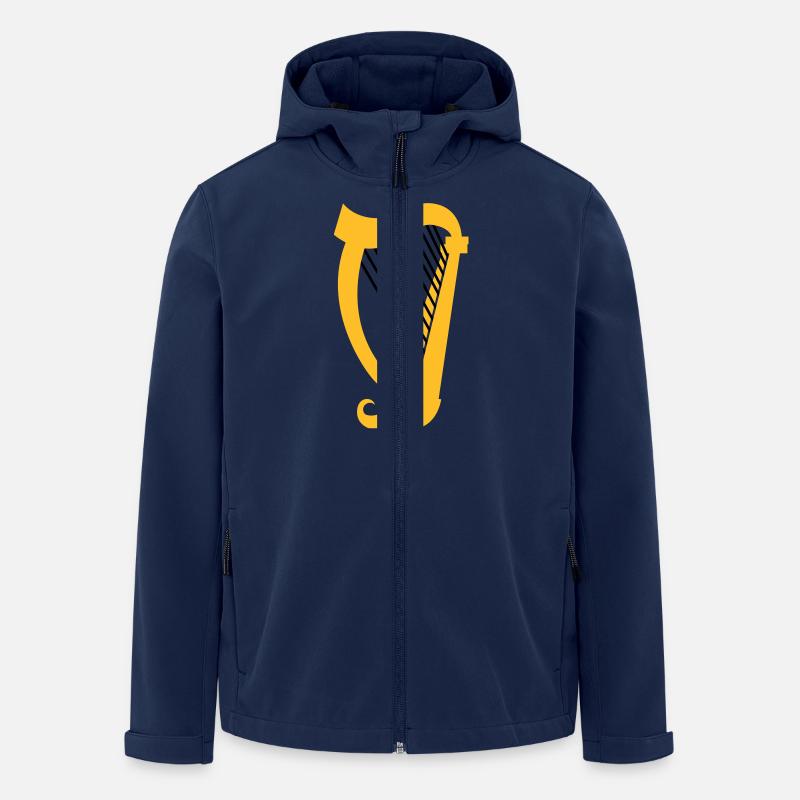 Eine Harfe Musikinstrument - Recycelte Männer Softshell-Jacke von Stanley/Stella - Navy