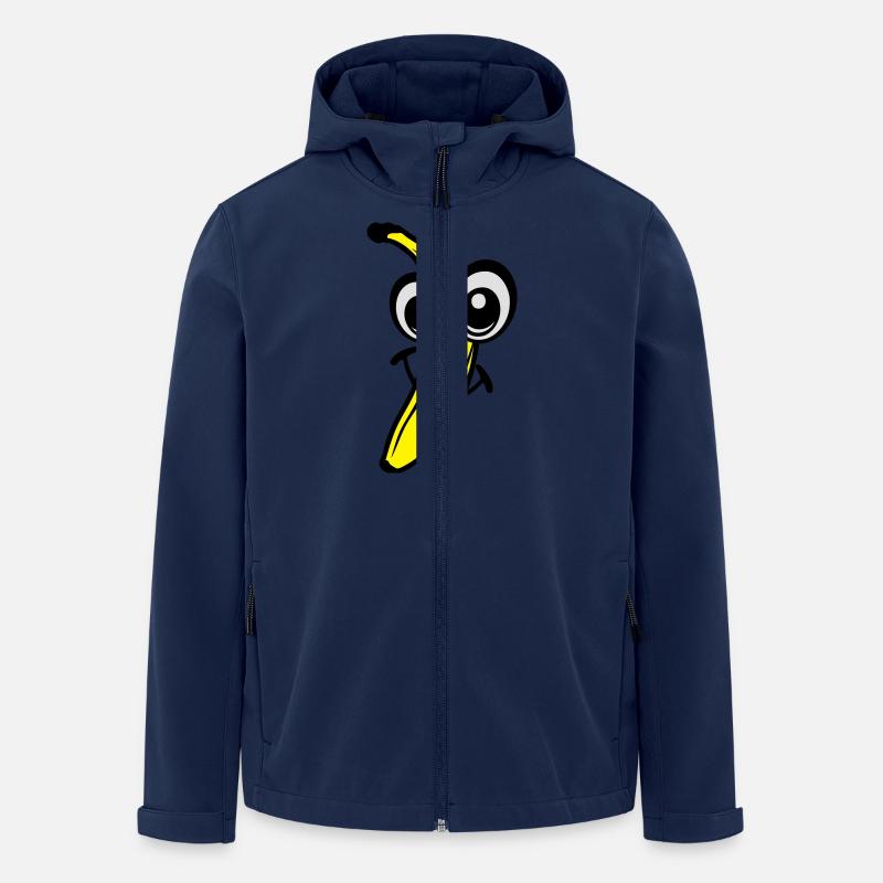 Bananenfrucht smiley 611 - Recycelte Männer Softshell-Jacke von Stanley/Stella - Navy