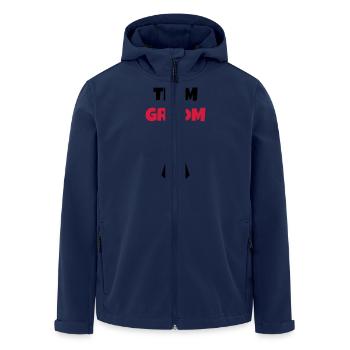 Ehe Hochzeit Liebe Paar Ehemann Frau Braut Love - Recycelte Männer Softshell-Jacke von Stanley/Stella - Navy - Vorne - AI Model Male 185 light (185cm)