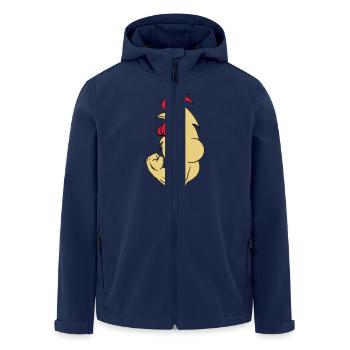 bodybuilder_hahn_2 - Recycelte Männer Softshell-Jacke von Stanley/Stella - Navy - Vorne - AI Model Male 185 light (185cm)