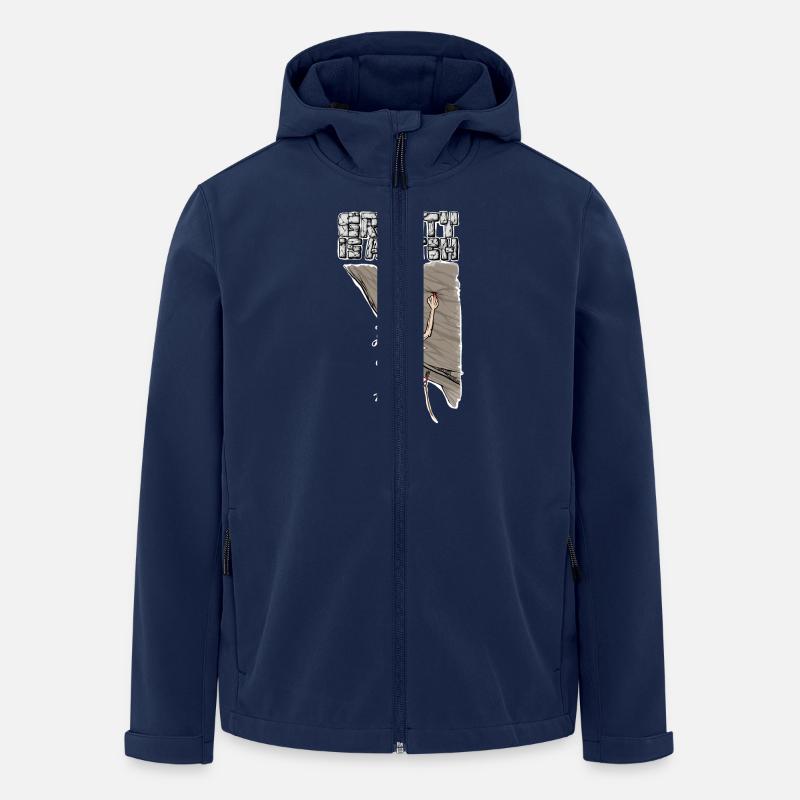 Gravity Climbing T Shirt - Men’s Recycled Softshell Jacket by Stanley/Stella - navy