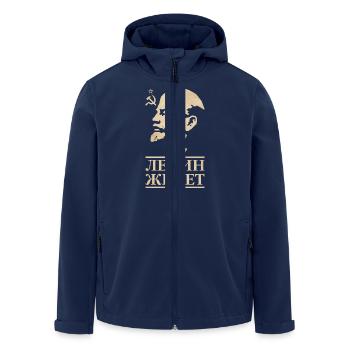 Lénine vit - Veste softshell homme en polyester recyclé Stanley/Stella - marine - Devant - AI Model Male 185 light (185cm)