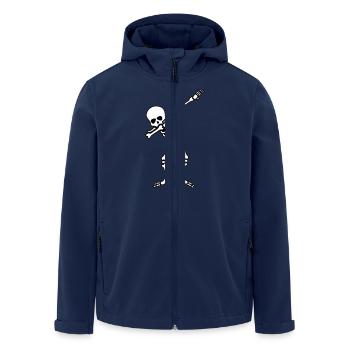 skull dabbing - Recycelte Männer Softshell-Jacke von Stanley/Stella - Navy - Vorne - AI Model Male 185 light (185cm)