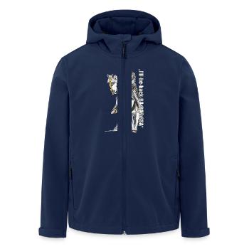 Barbarossa: "I'll be back" - Men’s Recycled Softshell Jacket by Stanley/Stella - navy - Front - AI Model Male 185 light (185cm)