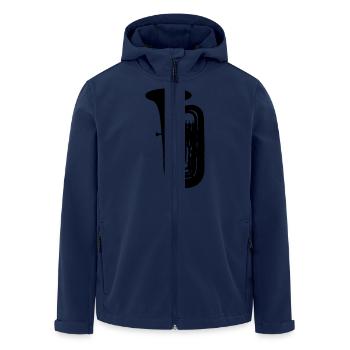 Tuba - Recycelte Männer Softshell-Jacke von Stanley/Stella - Navy - Vorne - AI Model Male 185 light (185cm)