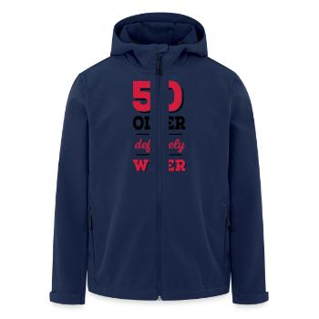 50 Geburtstag - Recycelte Männer Softshell-Jacke von Stanley/Stella - Navy - Vorne - AI Model Male 185 light (185cm)