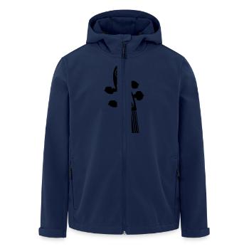 cou violoncelle / Cello neck (B, 1c) - Veste softshell homme en polyester recyclé Stanley/Stella - marine - Devant - AI Model Male 185 light (185cm)