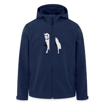 Dressage, cavalier de dressage, Horse - Veste softshell homme en polyester recyclé Stanley/Stella - marine - Devant - AI Model Male 185 light (185cm)