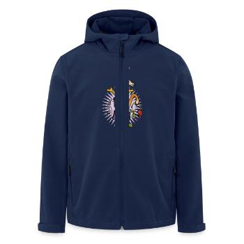 wild thing! - Recycelte Männer Softshell-Jacke von Stanley/Stella - Navy - Vorne - AI Model Male 185 light (185cm)