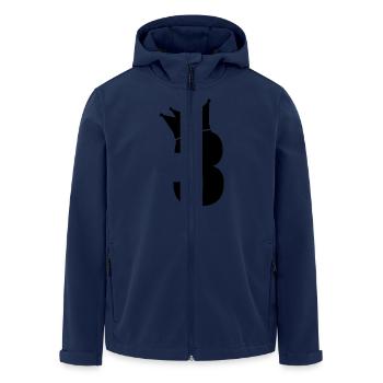 3_krone_f1 - Veste softshell homme en polyester recyclé Stanley/Stella - marine - Devant - AI Model Male 185 light (185cm)