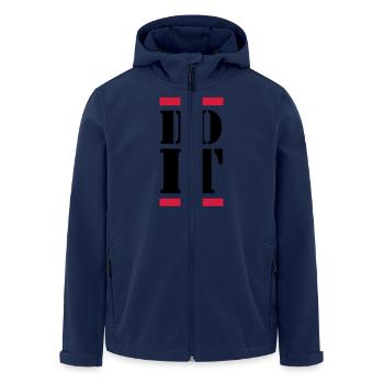 Do It - Recycelte Männer Softshell-Jacke von Stanley/Stella - Navy - Vorne - AI Model Male 185 light (185cm)