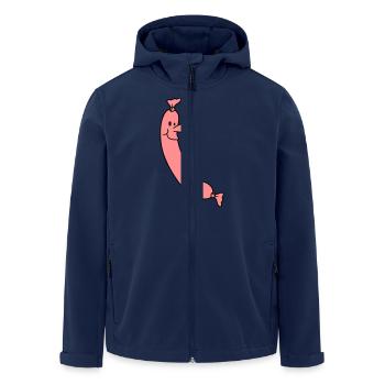 Sausage Man - Men’s Recycled Softshell Jacket by Stanley/Stella - navy - Front - AI Model Male 185 light (185cm)