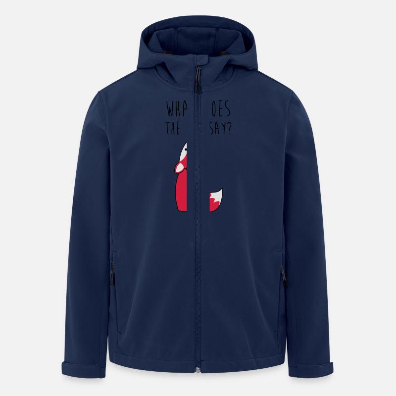 What does the fox say? - Recycelte Männer Softshell-Jacke von Stanley/Stella - Navy