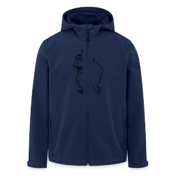 Gorilla drôle - Veste softshell homme en polyester recyclé Stanley/Stella - marine - Devant - AI Model Male 185 light (185cm)
