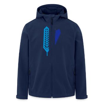 Plumes - Veste softshell homme en polyester recyclé Stanley/Stella - marine - Devant - AI Model Male 185 light (185cm)