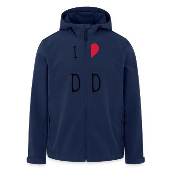 Dad - Daddy - Papa - Baby - Birth - Father - Vati - Men’s Recycled Softshell Jacket by Stanley/Stella - navy - Front - AI Model Male 185 light (185cm)
