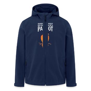 Always Be Yourself Unless You Can Be A Parrot - Veste softshell homme en polyester recyclé Stanley/Stella - marine - Devant - AI Model Male 185 light (185cm)