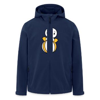 Duck Sitting on Ball Circus Holiday Beach Ball Fun - Men’s Recycled Softshell Jacket by Stanley/Stella - navy - Front - AI Model Male 185 light (185cm)