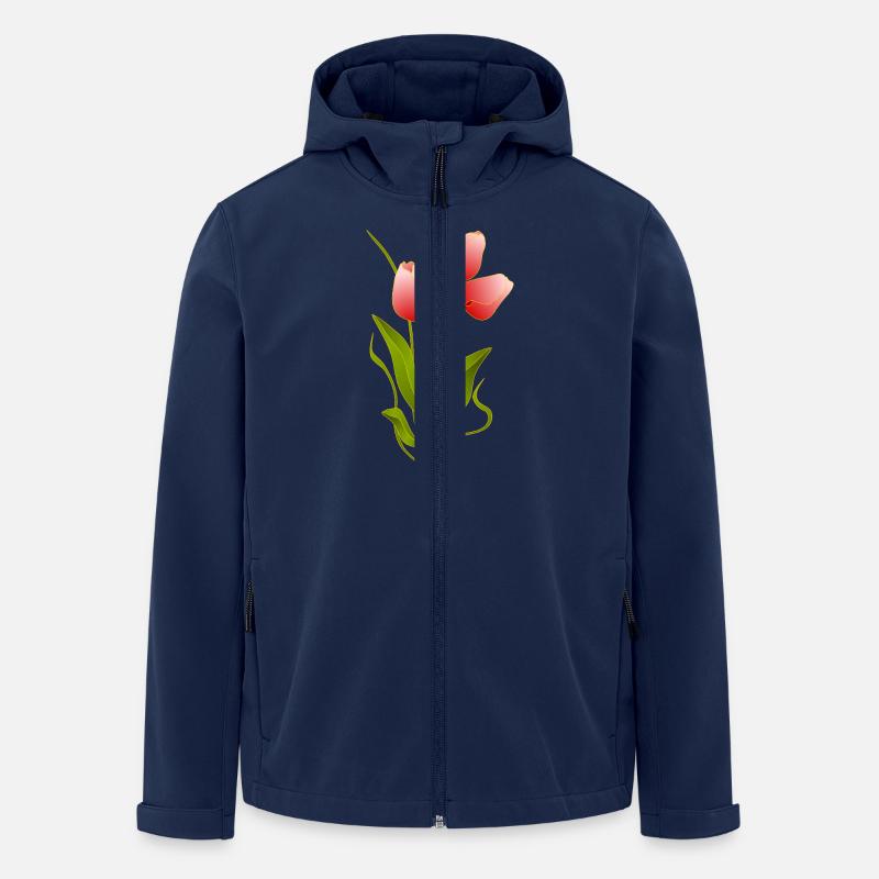 Fleur - Veste softshell homme en polyester recyclé Stanley/Stella - marine