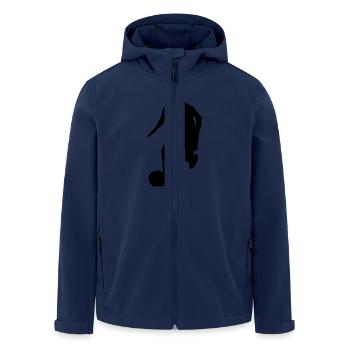 Footballer - Men’s Recycled Softshell Jacket by Stanley/Stella - navy - Front - AI Model Male 185 light (185cm)