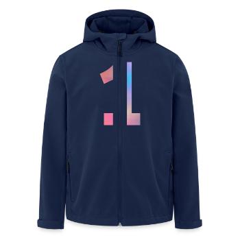 Bunte Zahl 1 - Recycelte Männer Softshell-Jacke von Stanley/Stella - Navy - Vorne - AI Model Male 185 light (185cm)