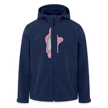 Ring - Recycelte Männer Softshell-Jacke von Stanley/Stella - Navy - Vorne - AI Model Male 185 light (185cm)