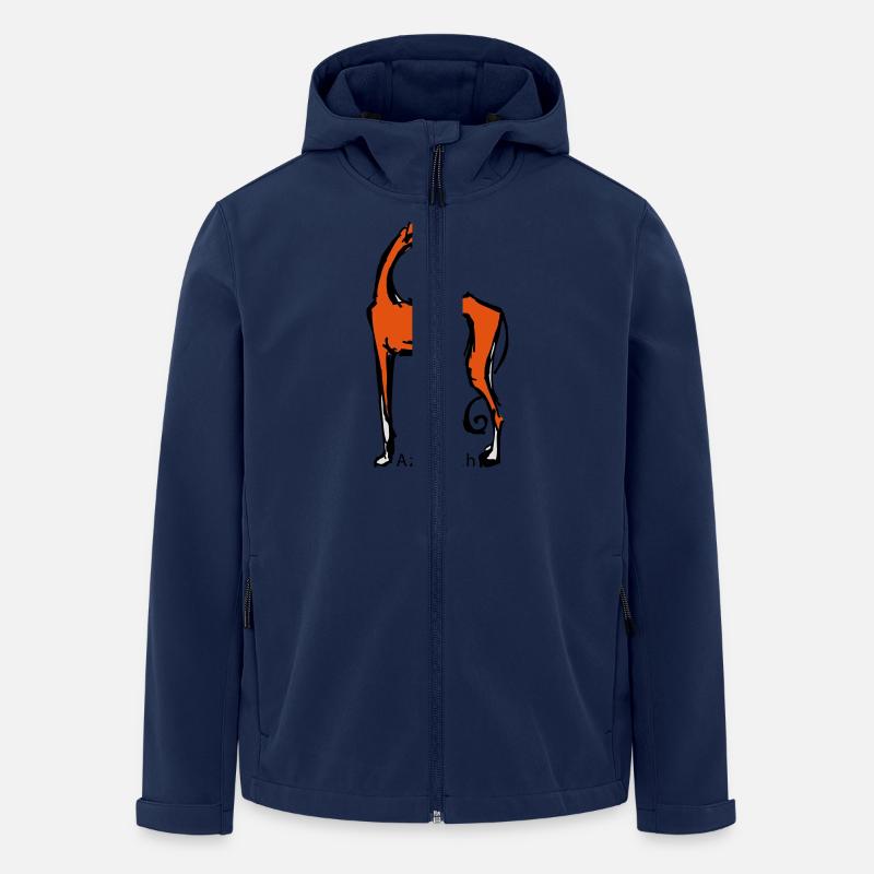 azawakh drawn - Recycelte Männer Softshell-Jacke von Stanley/Stella - Navy