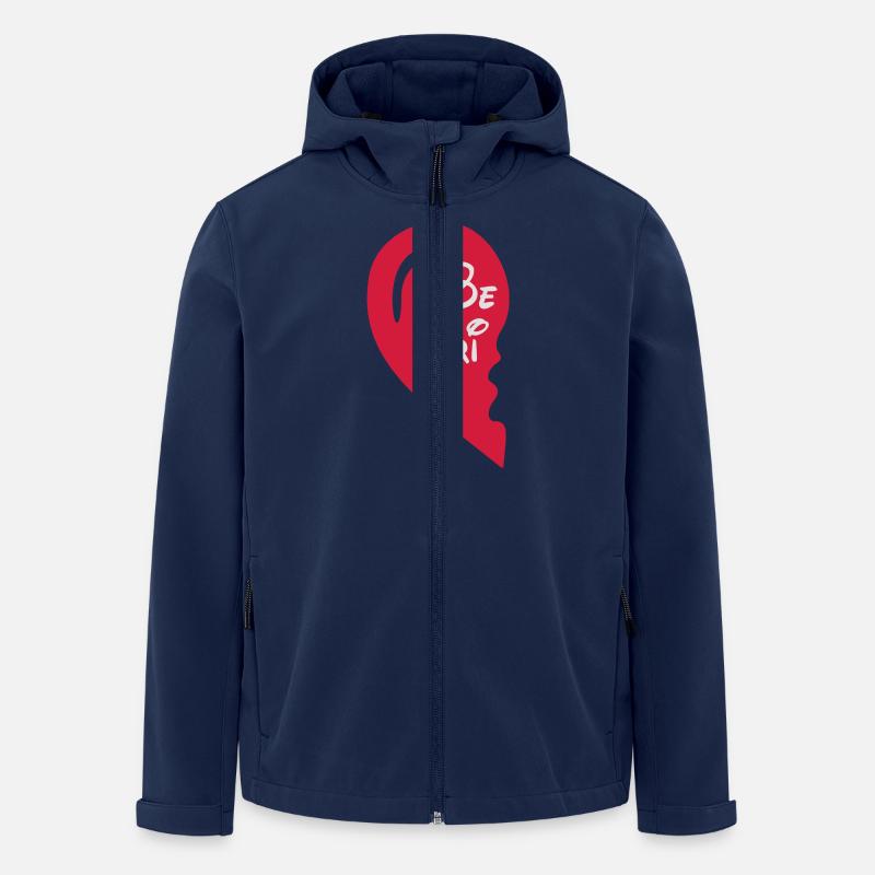 best_friends_left_mickey - Recycelte Männer Softshell-Jacke von Stanley/Stella - Navy