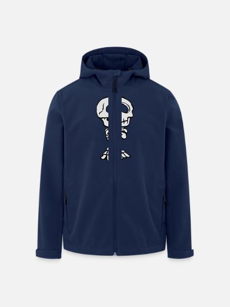 Funny Skelett 1 (2f) - Recycelte Männer Softshell-Jacke von Stanley/Stella - Navy