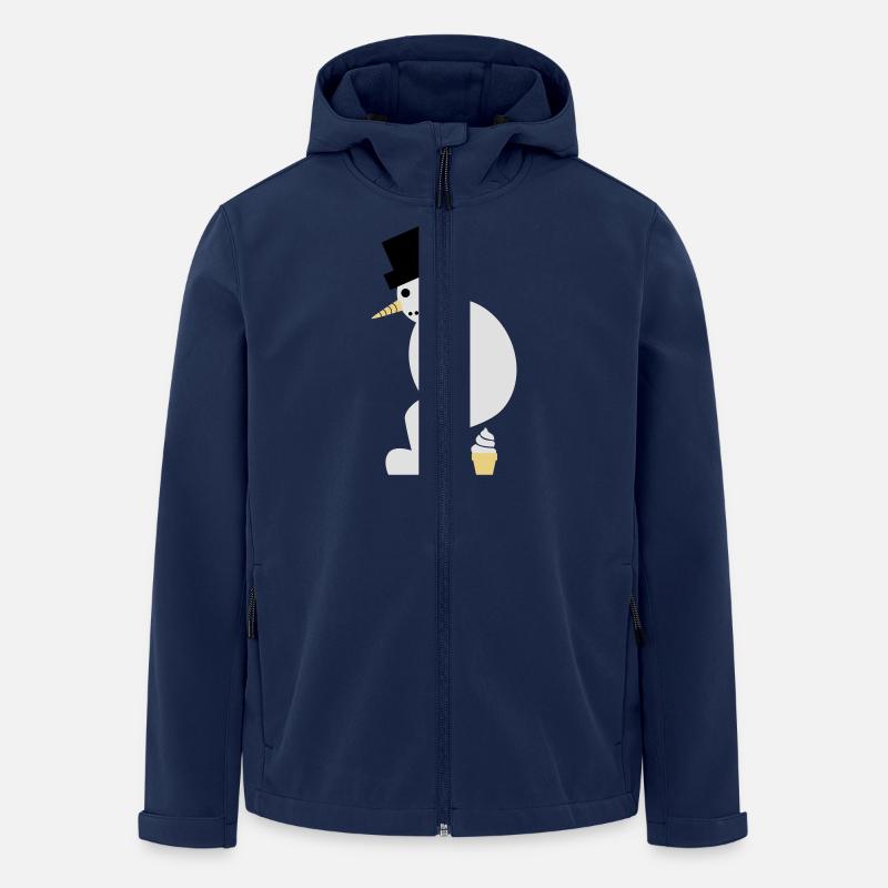 Mobile Softeis-Fabrik? - Recycelte Männer Softshell-Jacke von Stanley/Stella - Navy