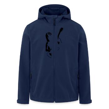 Hard Rock Musik Tribal - Recycelte Männer Softshell-Jacke von Stanley/Stella - Navy - Vorne - AI Model Male 185 light (185cm)