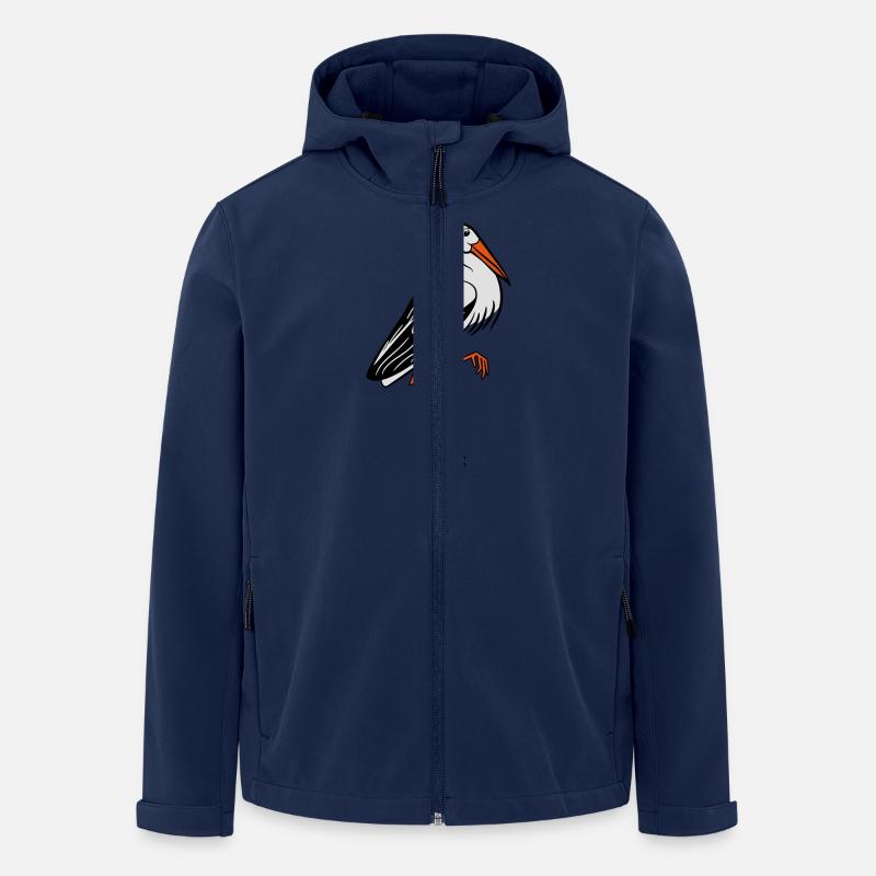 storch - Recycelte Männer Softshell-Jacke von Stanley/Stella - Navy