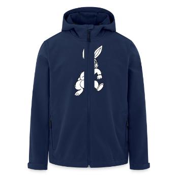 Cartoon Bunny - Men’s Recycled Softshell Jacket by Stanley/Stella - navy - Front - AI Model Male 185 light (185cm)