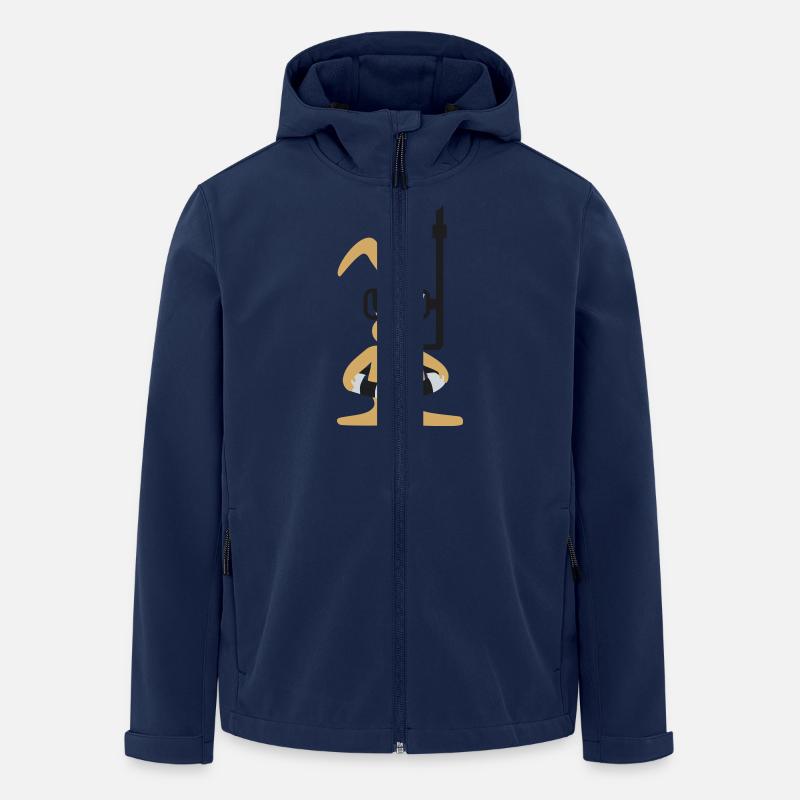 Diver bunny (3c) - Men’s Recycled Softshell Jacket by Stanley/Stella - navy
