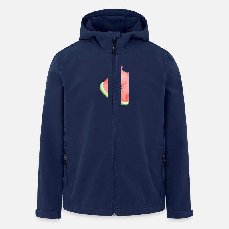 Bemalte Wassermelone - Recycelte Männer Softshell-Jacke von Stanley/Stella - Navy