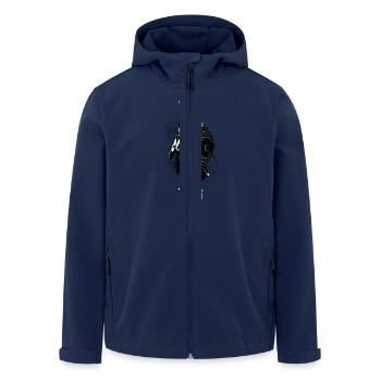 Viking - Men’s Recycled Softshell Jacket by Stanley/Stella - navy - Front - AI Model Male 185 light (185cm)