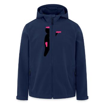 Police (2c)++2013 - Veste softshell homme en polyester recyclé Stanley/Stella - marine - Devant - AI Model Male 185 light (185cm)