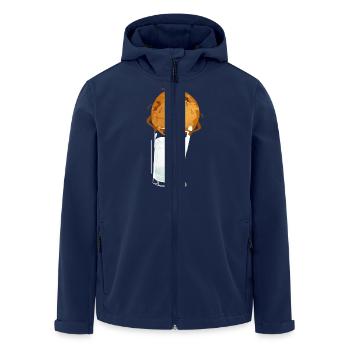 milk'n'cookie - Recycelte Männer Softshell-Jacke von Stanley/Stella - Navy - Vorne - AI Model Male 185 light (185cm)