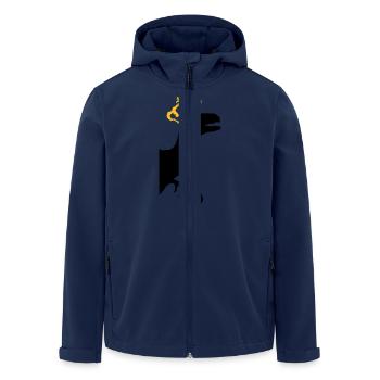 Raptor König Krone King T-Rex - Recycelte Männer Softshell-Jacke von Stanley/Stella - Navy - Vorne - AI Model Male 185 light (185cm)
