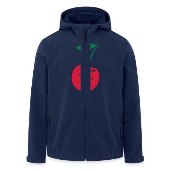 lustige_kirsche - Recycelte Männer Softshell-Jacke von Stanley/Stella - Navy - Vorne - AI Model Male 185 light (185cm)