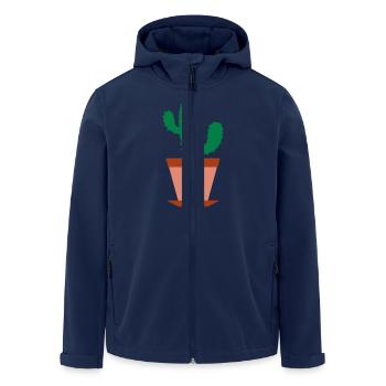 Kaktus - Recycelte Männer Softshell-Jacke von Stanley/Stella - Navy - Vorne - AI Model Male 185 light (185cm)