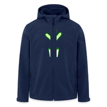Cactus Prickly Spiny Desert Cacti Flower Pot - Men’s Recycled Softshell Jacket by Stanley/Stella - navy - Front - AI Model Male 185 light (185cm)