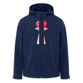 Valentine's Day UFO Abduction - Men’s Recycled Softshell Jacket by Stanley/Stella - navy - Front - AI Model Male 185 light (185cm)