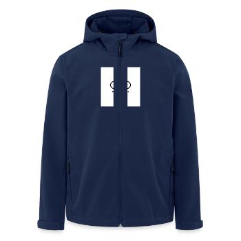 Immer auf Achse, Bike Vibes Shirt, Cycling Tee, - Recycelte Männer Softshell-Jacke von Stanley/Stella - Navy - Vorne - AI Model Male 185 light (185cm)