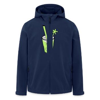 Freshmaker Cocktail Drink - Recycelte Männer Softshell-Jacke von Stanley/Stella - Navy - Vorne - AI Model Male 185 light (185cm)