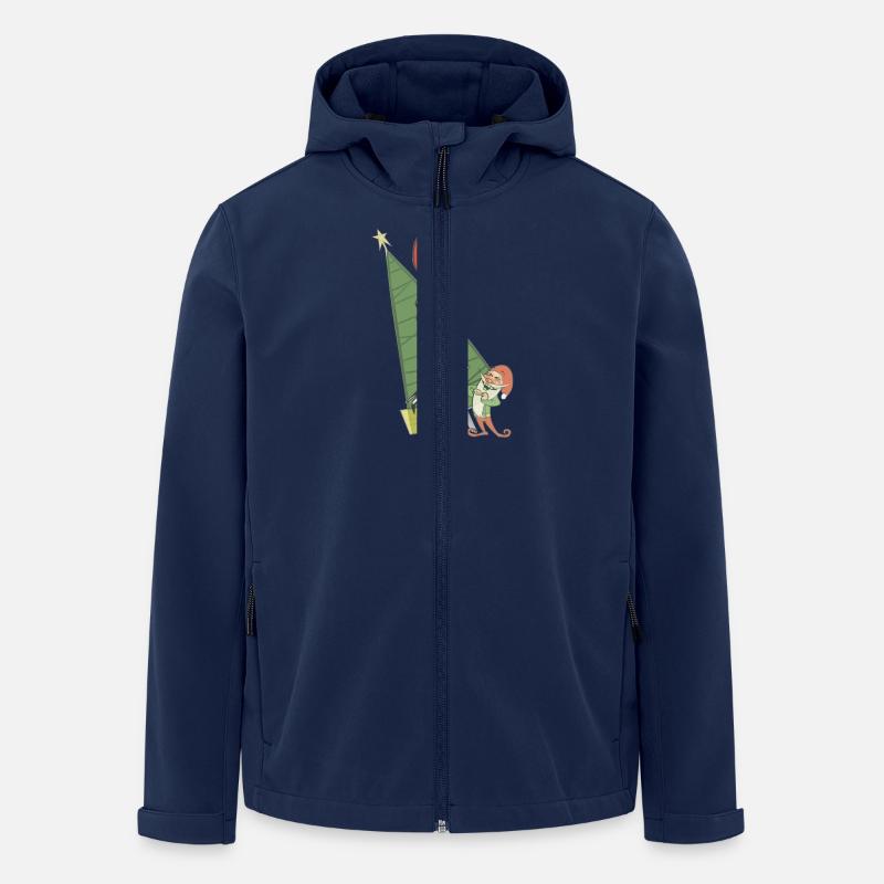 Weihnachten Julfest Pinup - Recycelte Männer Softshell-Jacke von Stanley/Stella - Navy