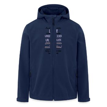 Bester Lehrer Tasse - Recycelte Männer Softshell-Jacke von Stanley/Stella - Navy - Vorne - AI Model Male 185 light (185cm)